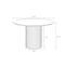 Manhattan Comfort Round Dining Set of 7, 59.05 in L, American Solid Ash Wood, Nature and Oatmeal 6-DT05DCCA06-OM - alternate 6